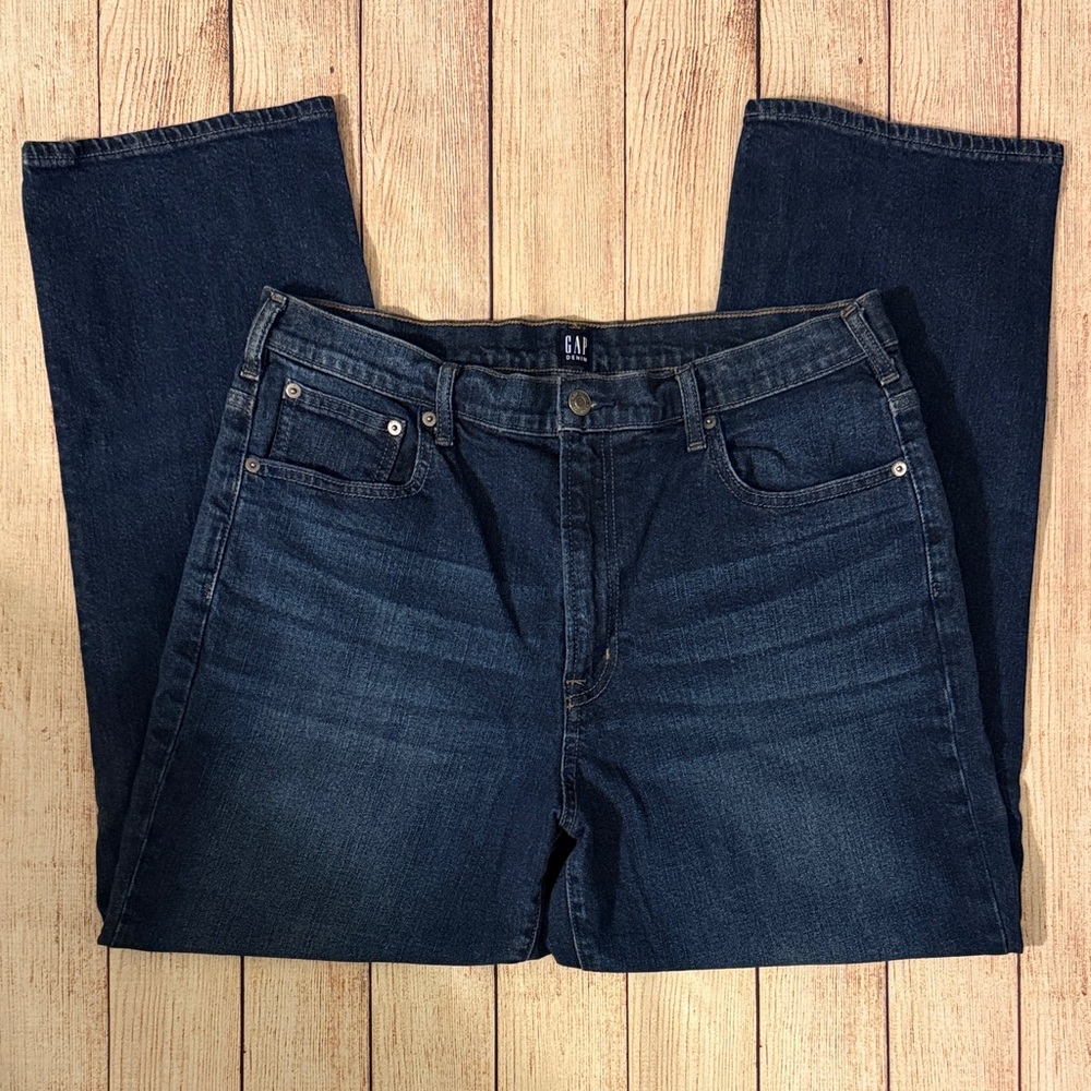 GAP Women's Dark Blue Boyfriend Jeans